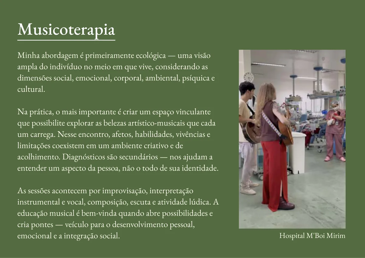 Galeria do projeto Vinícius Hirata — Musicoterapeuta, Músico e Educador Musical