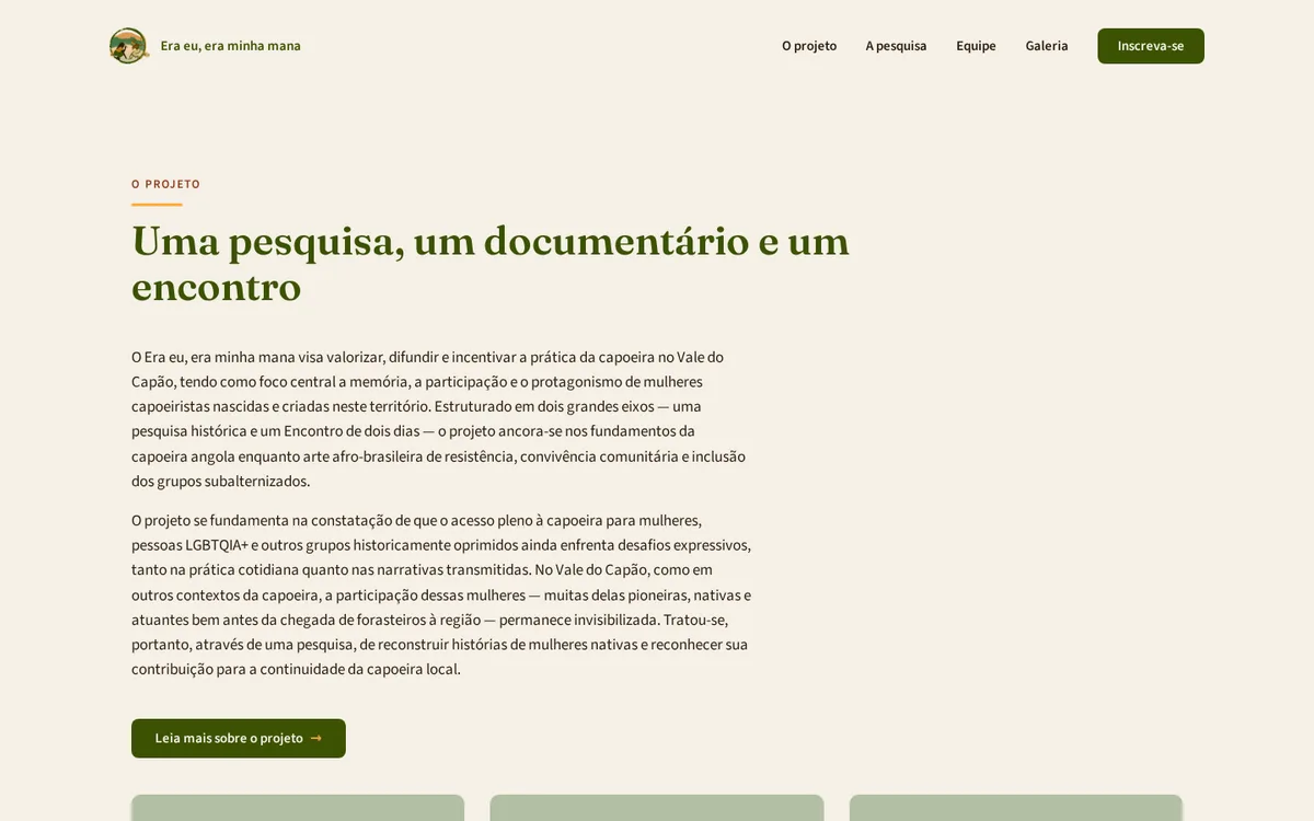 No computador: o projeto, os três pilares e o caminho até a pesquisa.